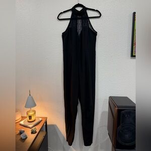 Nasty Gal Black Mesh Detail Garment